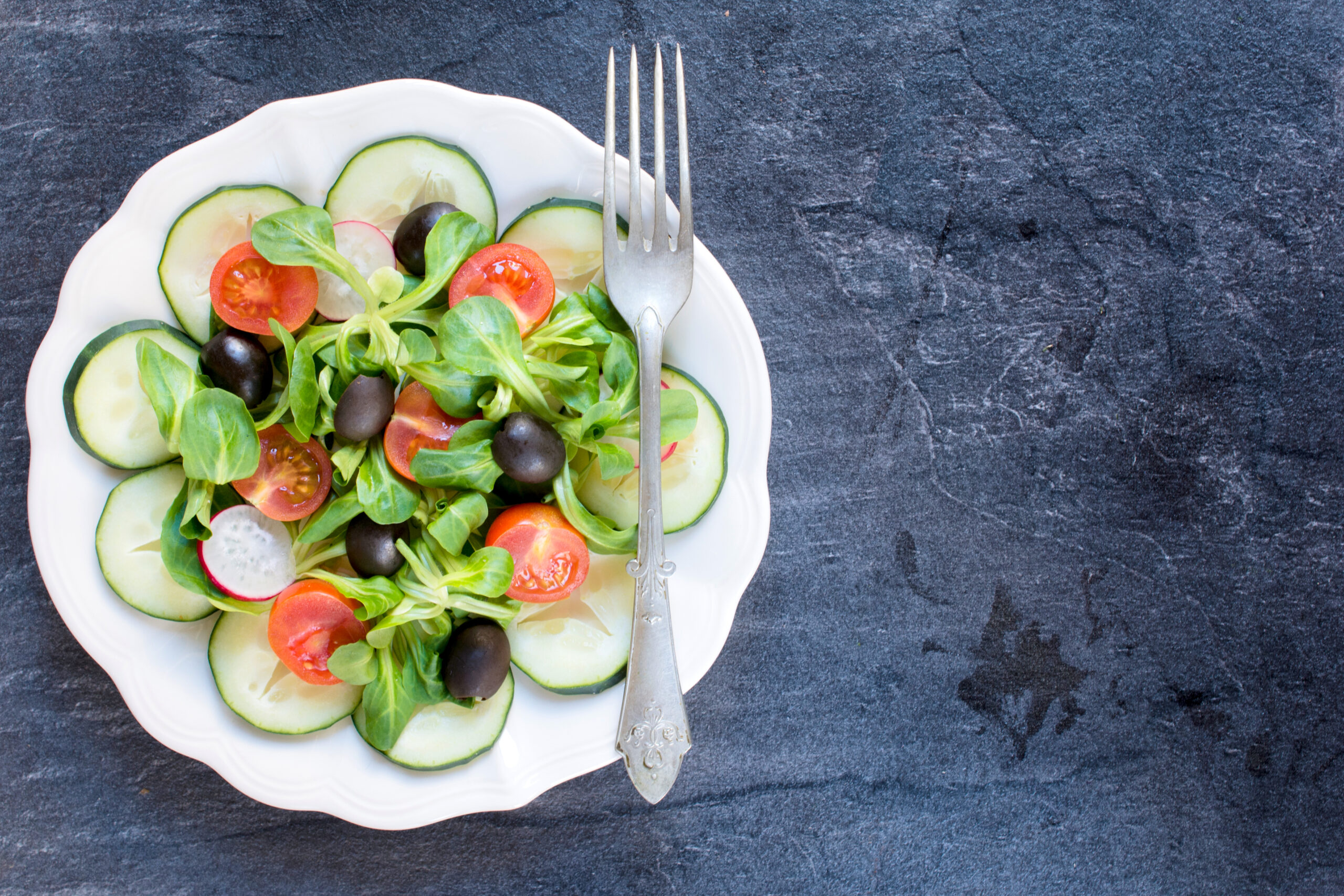 vegetarian salad scaled